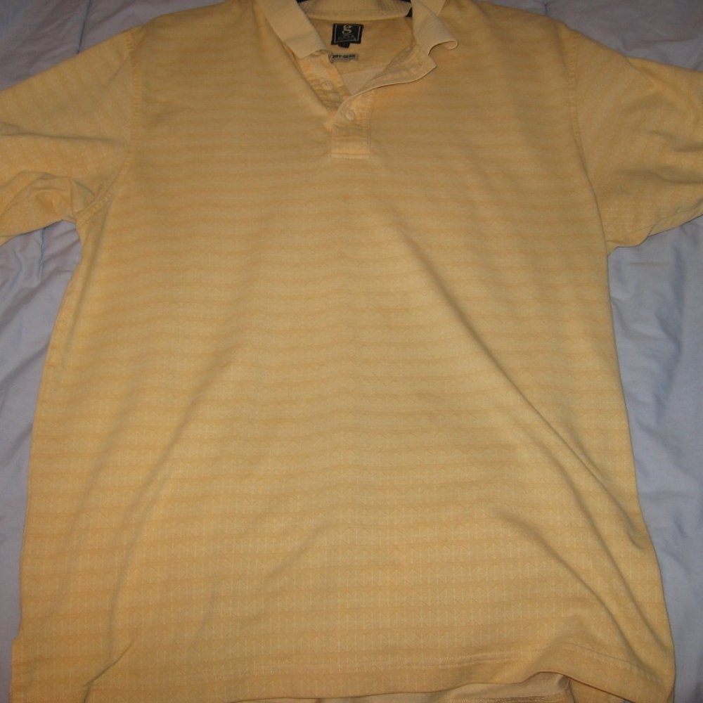 Gear Yellow Polo Shirt Men's Size Large Dry Gear